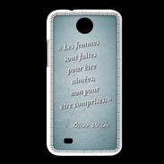 Coque HTC Desire 300 Femmes comprises Turquoise Citation Oscar Wilde