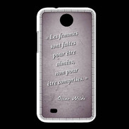 Coque HTC Desire 300 Femmes comprises Violet Citation Oscar Wilde