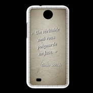 Coque HTC Desire 300 Ami poignardée Sepia Citation Oscar Wilde