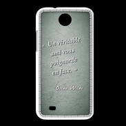 Coque HTC Desire 300 Ami poignardée Vert Citation Oscar Wilde