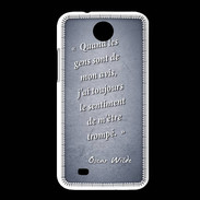 Coque HTC Desire 300 Avis gens Bleu Citation Oscar Wilde