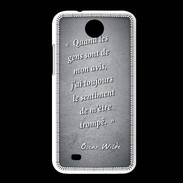 Coque HTC Desire 300 Avis gens Noir Citation Oscar Wilde