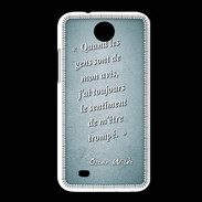 Coque HTC Desire 300 Avis gens Turquoise Citation Oscar Wilde