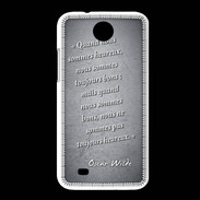 Coque HTC Desire 300 Bons heureux Noir Citation Oscar Wilde