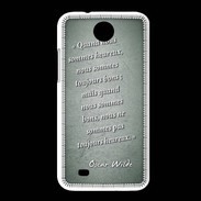 Coque HTC Desire 300 Bons heureux Vert Citation Oscar Wilde