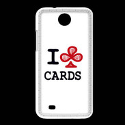 Coque HTC Desire 300 I love Cards Club