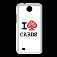 Coque HTC Desire 300 I love Cards spade