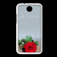 Coque HTC Desire 300 Belle rose PR