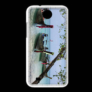 Coque HTC Desire 300 DP Barge en bord de plage 2