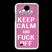 Coque HTC Desire 300 Keep Calm Fuck Off Rose