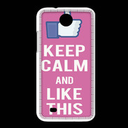 Coque HTC Desire 300 Keep Calm Like This Rose