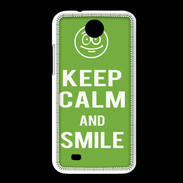 Coque HTC Desire 300 Keep Calm Smile Vert