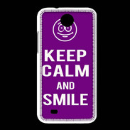 Coque HTC Desire 300 Keep Calm Smile Violet