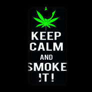 Coque HTC Desire 300 Keep Calm Smoke Noir