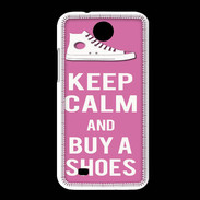Coque HTC Desire 300 Keep Calm Buy Shoes Rose