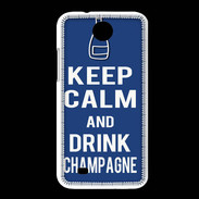 Coque HTC Desire 300 Keep Calm Drink Champagne Bleu