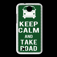 Coque HTC Desire 300 Keep Calm Take road Vert