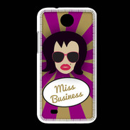Coque HTC Desire 300 Miss business Brune