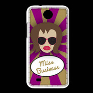 Coque HTC Desire 300 Miss business Chatain