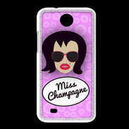 Coque HTC Desire 300 Miss Champagne Brune