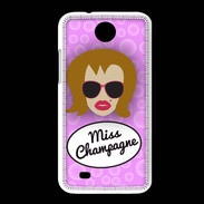 Coque HTC Desire 300 Miss Champagne Rousse