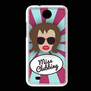 Coque HTC Desire 300 Miss Clubbing Chatain