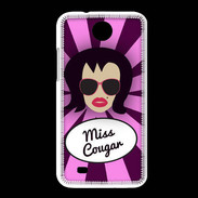 Coque HTC Desire 300 Miss Cougar Brune