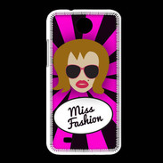 Coque HTC Desire 300 Miss Fashion Rousse