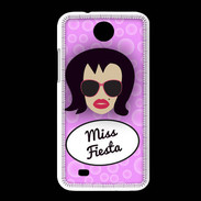 Coque HTC Desire 300 Miss Fiesta Brune