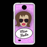 Coque HTC Desire 300 Miss Fiesta Chatain