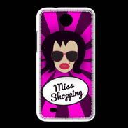 Coque HTC Desire 300 Miss Shopping Brune
