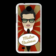 Coque HTC Desire 300 Mister Business Brun
