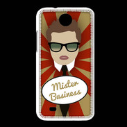 Coque HTC Desire 300 Mister Business Chatain