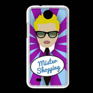 Coque HTC Desire 300 Mister Shopping Blond