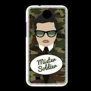 Coque HTC Desire 300 Mister Soldier Brun