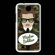 Coque HTC Desire 300 Mister Soldier Chatain