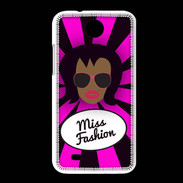 Coque HTC Desire 300 Miss Fashion Black