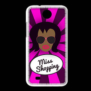 Coque HTC Desire 300 Miss Shopping Black
