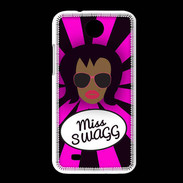 Coque HTC Desire 300 Miss Swag Black