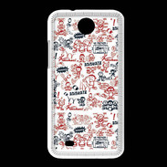 Coque HTC Desire 300 Adishatz All Over Rugby YM