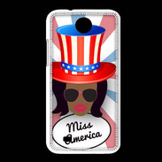 Coque HTC Desire 300 Miss USA Black