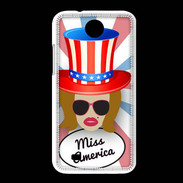 Coque HTC Desire 300 Miss USA Rousse