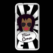 Coque HTC Desire 300 Miss Corse Black