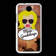 Coque HTC Desire 300 Miss Guadeloupe Blonde