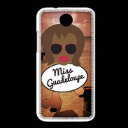 Coque HTC Desire 300 Miss Guadeloupe Black
