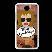 Coque HTC Desire 300 Miss Guadeloupe Rousse