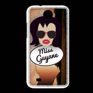 Coque HTC Desire 300 Miss Guyane Brune