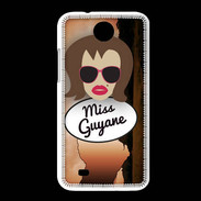 Coque HTC Desire 300 Miss Guyane Chatain