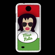 Coque HTC Desire 300 Miss Italie Brune