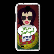 Coque HTC Desire 300 Miss Portugal Brune